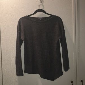 Grey asymmetrical shirt